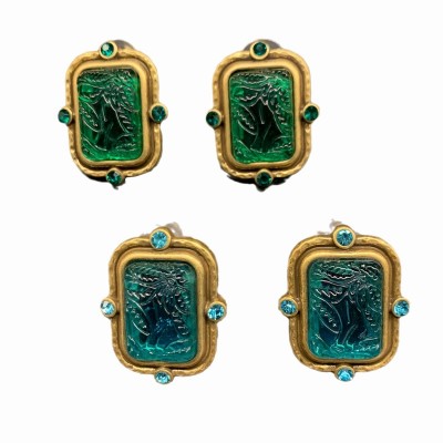 ES9865 Palace style geometric shape earrings earrings