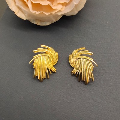 ES9882 Alloy electroplated earrings with fireworks display design