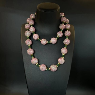 NL9849-8 Glaze bead necklace