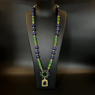 NL9849-9 Glaze bead necklace