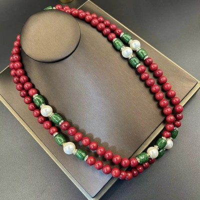 NL9849-7 Glaze bead necklace