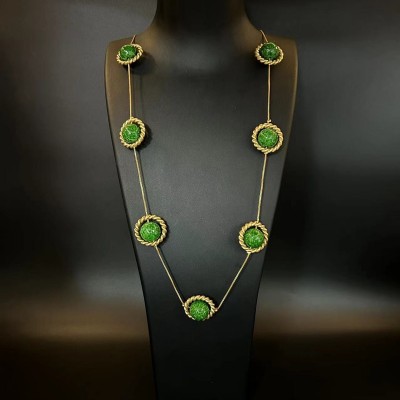 NL9849-5 Glaze bead necklace