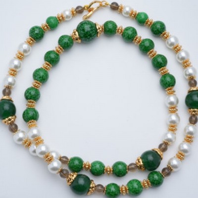 NL9849-22 Glaze bead necklace