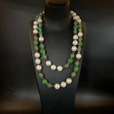 NL9849-25 Glaze bead necklace