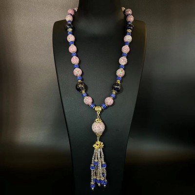 NL9851-2 Palace style phoenix eye gourd pendant necklace