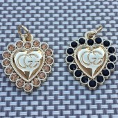 PS9809 GG  heart-shaped clothing accessory pendant 0.788 inches (20mm)