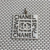 PS9826 cc  Square hollow out Clothing accessory pendant 1.1" (28mm)