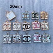 PS9839 CHANEL Square shape Clothing accessory pendant 0.788" (20mm)