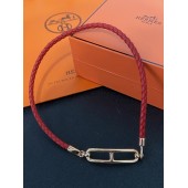 PB9873 Gold plated pendant PU woven rope bracelet