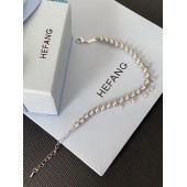 PB9878 Platinum Plated Diamond Set Pearl Bracelet