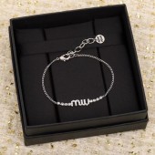 PB9959 MIUMIU Micro Inlaid 18cm+7cm Bracelet