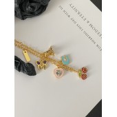 PB9973 Colorful cartoon shaped pendant gold-plated bracelet