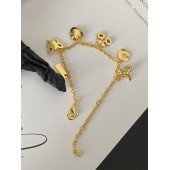 PB9973 Colorful cartoon shaped pendant gold-plated bracelet