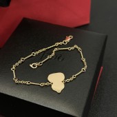 PB9978 Gold plated gourd pendant lucky grass bracelet