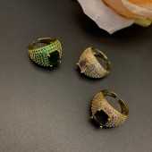 RS9885 Vintage style open ring with full diamond inlay and artistic style RS9885 Vintage style open ring with full diamond inlay and artistic style