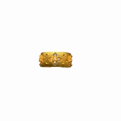 RS9886 Golden carved high-end opening ring