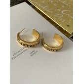 VE9866 C-shaped gold-plated Dior earrings