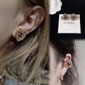 VE9869 Heart shaped gold-plated Chanel earrings