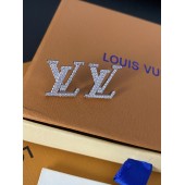 VE9873 Inlaid jewelry LV plated white gold earrings