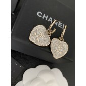 VE9878 Inlaid zircon jewelry heart-shaped earrings