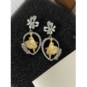 VE9886 Gilded inlaid zircon elegant dancer earrings