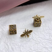 VE9896 Bee Square shaped inlaid with jewelry Dior earrings