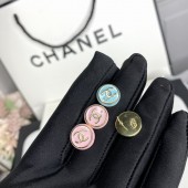 VE9911 Gold Plated Chanel Round Earrings