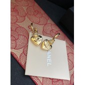 VE9936 Heart shaped jewelry brass genuine gold electroplated earrings