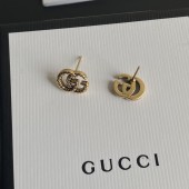 VE9959  Brass genuine gold electroplated GG earrings