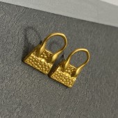 VE9965  Chanel bag design with brass gold-plated earrings