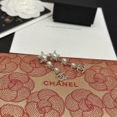 VE9980 Chanel pearl rhinestone earrings