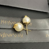 VE9997 YSL Copper plated 24K genuine gold electroplated pearl earrings