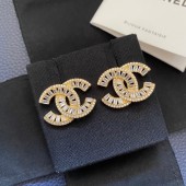 VE9999 A pair of alloy rhinestone earrings