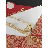 VN9954 Gold plated heart-shaped pendant necklace