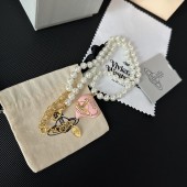 VN9998 Pearl vivienne westwood necklace heart-shaped pendant necklace