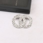 XZF9864 CC Luxurious geometric design brooch, alloy brooch inlaid with rhinestones