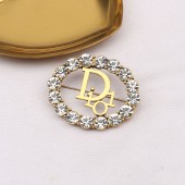 XZF9870 CC Luxurious geometric design brooch, alloy brooch inlaid with rhinestones