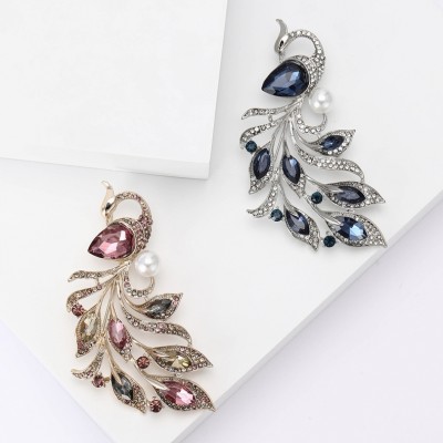XZ82185096547528  Light luxury alloy rhinestone phoenix brooch
