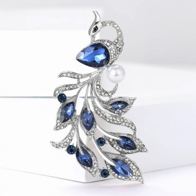 XZ82185096547528  Light luxury alloy rhinestone phoenix brooch