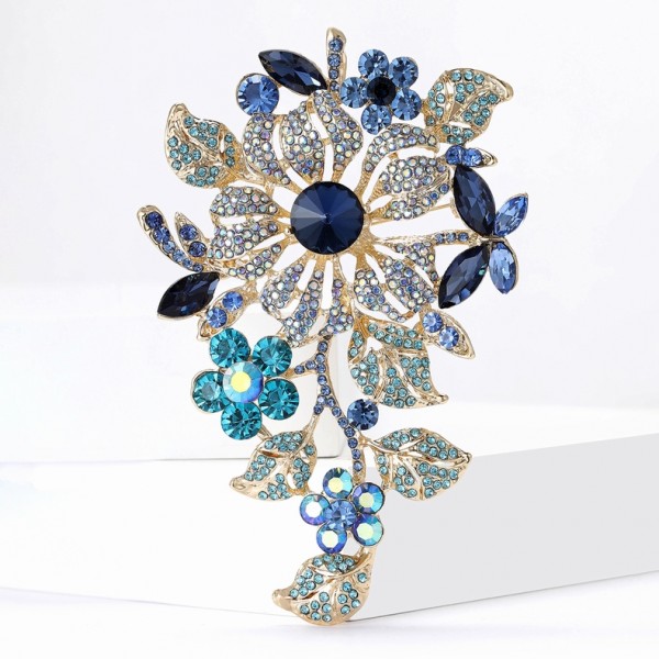 XZ874178722015676 New European and American hot selling alloy rhinestone large brooch with high-end temperament, women's clothing chest flower jewelry brooch XZ874178722015676 New European and American hot selling alloy rhinestone large brooch with high-end temperament, women's clothing chest flower jewelry brooch