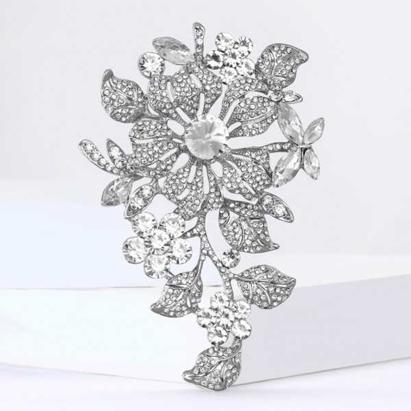 XZ874178722015676 New European and American hot selling alloy rhinestone large brooch with high-end temperament, women's clothing chest flower jewelry brooch XZ874178722015676 New European and American hot selling alloy rhinestone large brooch with high-end temperament, women's clothing chest flower jewelry brooch