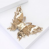 XZ84145986757653 New Creative Alloy Enamel Water Diamond Flame Butterfly Brooch, High End Exquisite Women's Top Chest Flower Jewelry Pin