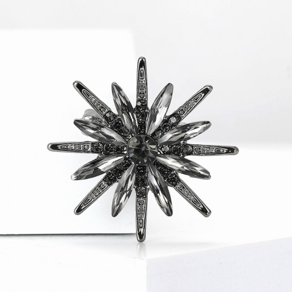 XZ81117360794990 Fashionable and exquisite alloy rhinestone octagonal star brooch with versatile temperament, suitable for women's suits, dresses, chest flower accessories, brooch XZ81117360794990 Fashionable and exquisite alloy rhinestone octagonal star brooch with versatile temperament, suitable for women's suits, dresses, chest flower accessories, brooch