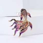 XZ85192521707994 Alloy rhinestone goldfish brooch, niche high-end men's and women's cardigan tops, coats, chest flower jewelry brooch XZ85192521707994 Alloy rhinestone goldfish brooch, niche high-end men's and women's cardigan tops, coats, chest flower jewelry brooch