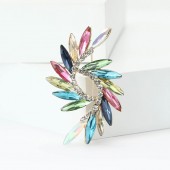 XZ87137711524389 High end creative alloy rhinestone rainbow vortex design temperament versatile women's clothing chest flower jewelry brooch XZ87137711524389 High end creative alloy rhinestone rainbow vortex design temperament versatile women's clothing chest flower jewelry brooch