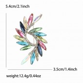 XZ87137711524389 High end creative alloy rhinestone rainbow vortex design temperament versatile women's clothing chest flower jewelry brooch XZ87137711524389 High end creative alloy rhinestone rainbow vortex design temperament versatile women's clothing chest flower jewelry brooch