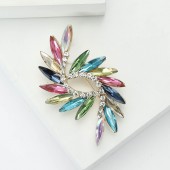 XZ87137711524389 High end creative alloy rhinestone rainbow vortex design temperament versatile women's clothing chest flower jewelry brooch XZ87137711524389 High end creative alloy rhinestone rainbow vortex design temperament versatile women's clothing chest flower jewelry brooch