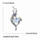 XZ70503185580898 Exquisite alloy k9 rhinestone crystal deer carrying treasure shaped brooch, high-end versatile women's clothing chest flower jewelry brooch XZ70503185580898 Exquisite alloy k9 rhinestone crystal deer carrying treasure shaped brooch, high-end versatile women's clothing chest flower jewelry brooch