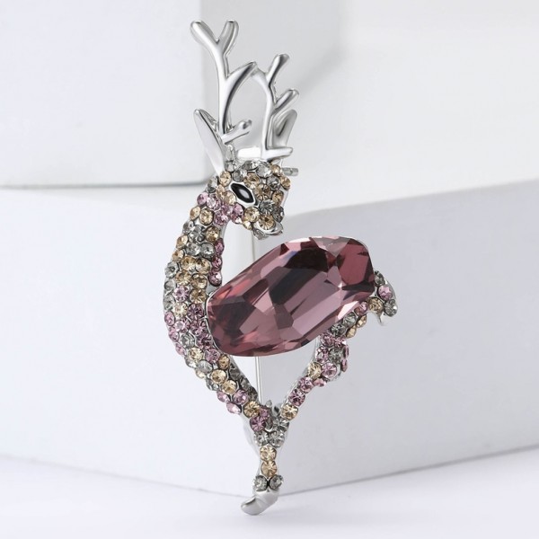 XZ70503185580898 Exquisite alloy k9 rhinestone crystal deer carrying treasure shaped brooch, high-end versatile women's clothing chest flower jewelry brooch XZ70503185580898 Exquisite alloy k9 rhinestone crystal deer carrying treasure shaped brooch, high-end versatile women's clothing chest flower jewelry brooch