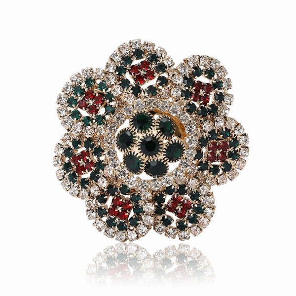 XZ66221619882634 New European and American popular alloy rhinestone exaggerated flower brooch temperament women's suit shawl chest flower jewelry brooch XZ66221619882634 New European and American popular alloy rhinestone exaggerated flower brooch temperament women's suit shawl chest flower jewelry brooch